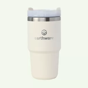 Earth Tumbler Premium Insulated Travel Cup - Cream (600ml)