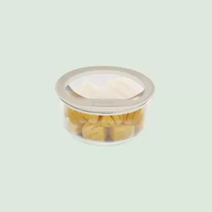 Glass Food Storage Containers - Circle (510ml)