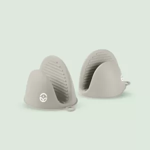 No-Tox Silicone Oven Mitt Set - Gray